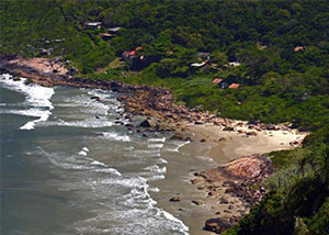 Praia do Saquinho em Florianópolis