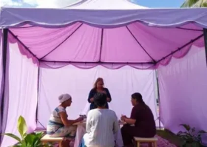 tenda lilás