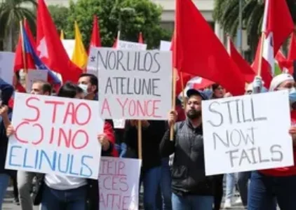 Greve em Florianópolis