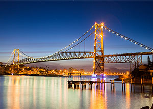 Ponte Hercílio Luz em Florianópolis