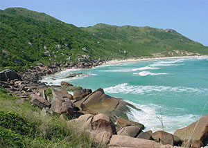Praia da Galheta em Florianópolis